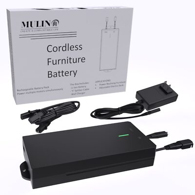Battery Pack for Recliner Furniture 4000mAh High Capacity Rechargeable
