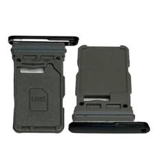 Original OEM Single Sim Card Holder Tray For Samsung Galaxy S21 Ultra (Black)