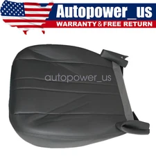 For 2003-2014 Chevy GMC C Series Passenger Bottom Leather Seat cover Dark Gray