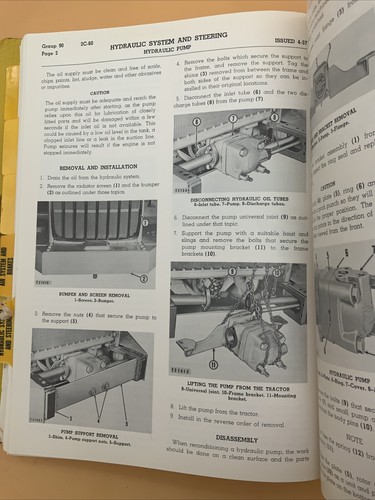 UP TO 1960 CATERPILLAR DW21 TRACTOR ORIGINAL FACTORY SERVICE MANUAL - Picture 7 of 8