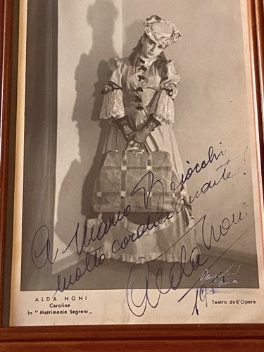 Alda Noni Soprano bellissima foto con autografo e dedica - Foto 5 di 6