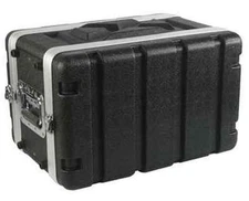 Rack Case 6U Space SHALLOW 8 Inch Deep shell, DJ, Light Weight 19" Std w Screws