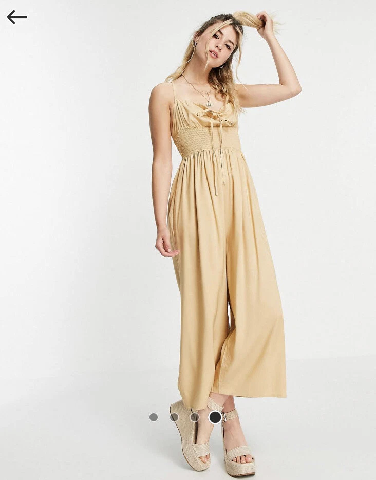 Tie waist culotte outlet jumpsuit