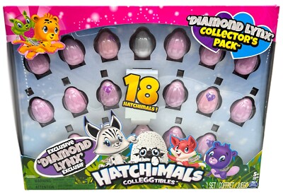 Hatchimals Colleggtibles Diamond Lynx Collectors 18 Pack Figures Box Wear New