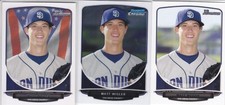 Matt Wisler 2013 Bowman BP42 Prospect Card Lot Chrome +Base w/parallels