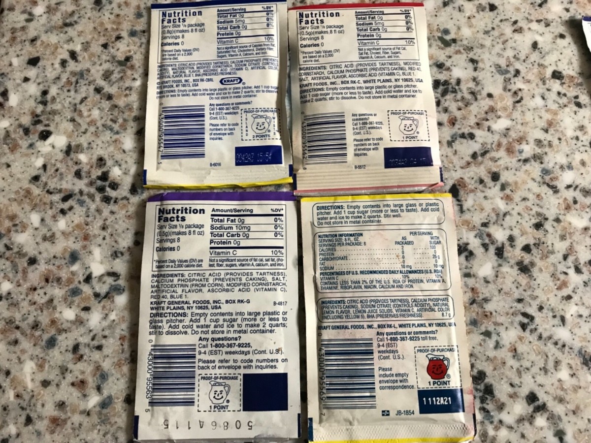 Four packs vintage kool-Aid Blue raspberry Cherry lemonade and