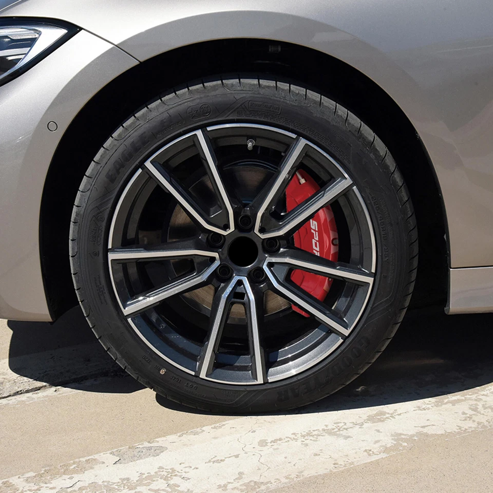 4pc Red Aluminum Brake Caliper Covers Front Rear for BMW X5 Accessories - Image 4 of 4