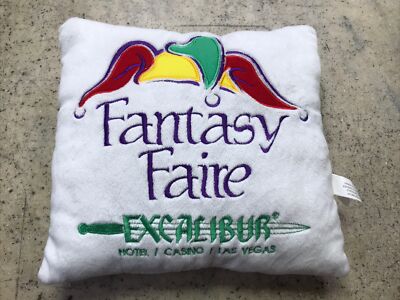 Fantasy Faire Excalibur Hotel Casino Las Vegas  Vintage 2008 Plush Pillow - Rare