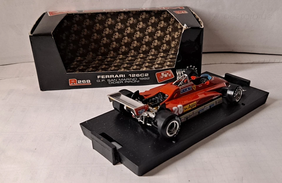 2245. BRUMM R268 Ferrari 126C2 F.1 GP San Marino 1982-Didier Pironi  MB - Immagine 4 di 4