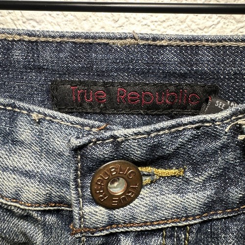 True Republic Herrenjeans Größe 30x30 bestickter Stil NR.: 7480 RN63577 OBO - Bild 6 von 11