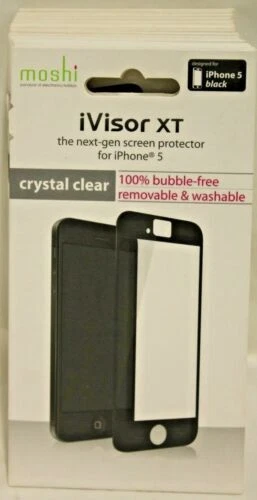 Moshi Black Cell Phone Screen Protectors for Apple iPhone 5