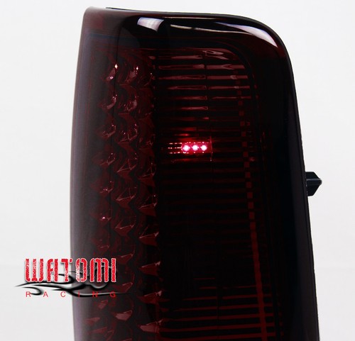 99-02 CHEVY SILVERADO/GMC SIERRA PICKUP LED ALTEZZA TAIL BRAKE LIGHTS RED/SMOKE - Picture 3 of 4