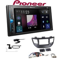 Pioneer Multimedia Autoradio Bluetooth Dab+ FüR Hyundai Tucson Ab 2015 Schwarz