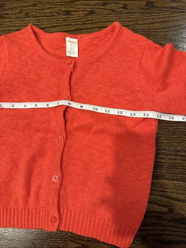 Gymboree Ponte Knit Cardigan Girls Size Medium 7/8 Long Sleeve Red Cotton Blend - Picture 5 of 6