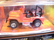 NOS 12 Auto World Pink Jeep CJ-5 Flamethrower Xtraction HO Slot Car Runs on AFX