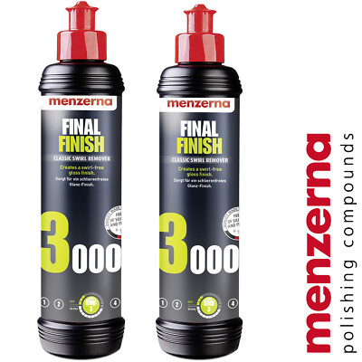 2x Menzerna Final Finish 3000 (FF 3000) Polish Hochglanzpolitur 250ml