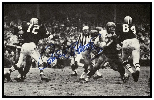 New ListingROSEY BROWN NEW YORK GIANTS #79 AUTO SIGNED PHOTO 4 1/4 x 7 NFL HOF CHAMP 1957