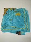 Alviero Martini Foulard 100% Silk Seta Scarves Scarf Square Made In Italy