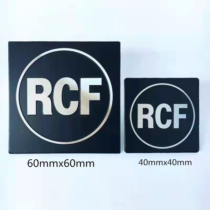 4pcs Replacement RCF Aluminum Badge Emblem Logo 60mm Aftermarket
