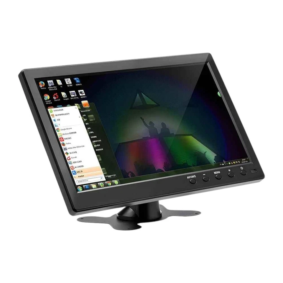 Moniteur voiture 10,1" TFT LCD HD HDMI/VGA/AV/USB Sécurité PC TV DVD 1024x600 - Photo 2/4