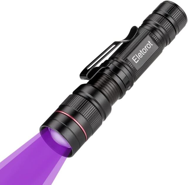 Antorcha UV Detector De Orina Perro Gato Lámpara Violeta Control Billetes Antorcha UV Detector De Orina Perro Gato Lámpara Violeta Control Billetes