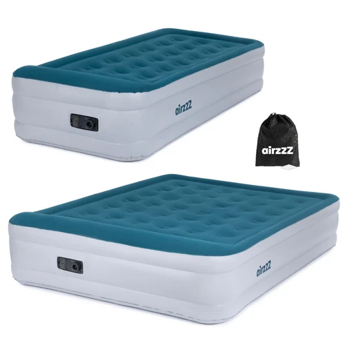 High Raised Inflatable Air Bed Mattress Built-in Electric Pump Indoor Outdoor
