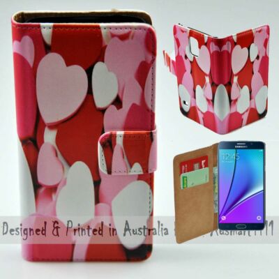 For Samsung Galaxy Note Series - Heart Love Beads Print Mobile Phone Case Cover