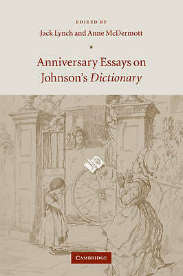 Anniversary Essays on Johnson's Dictionary Lynch McDermott Paperback