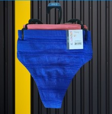 Joyspun Womens 3-Pack Seamless Thong Panties Blue Coral Brown Size XXXL 22 