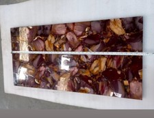 Red Agate Dining Table – Bold Custom Stone and Resin Combination