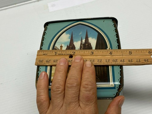 Vintage Tin Container With Lid Made In England By Edward Sharp & Sons Ltd - Picture 11 of 11