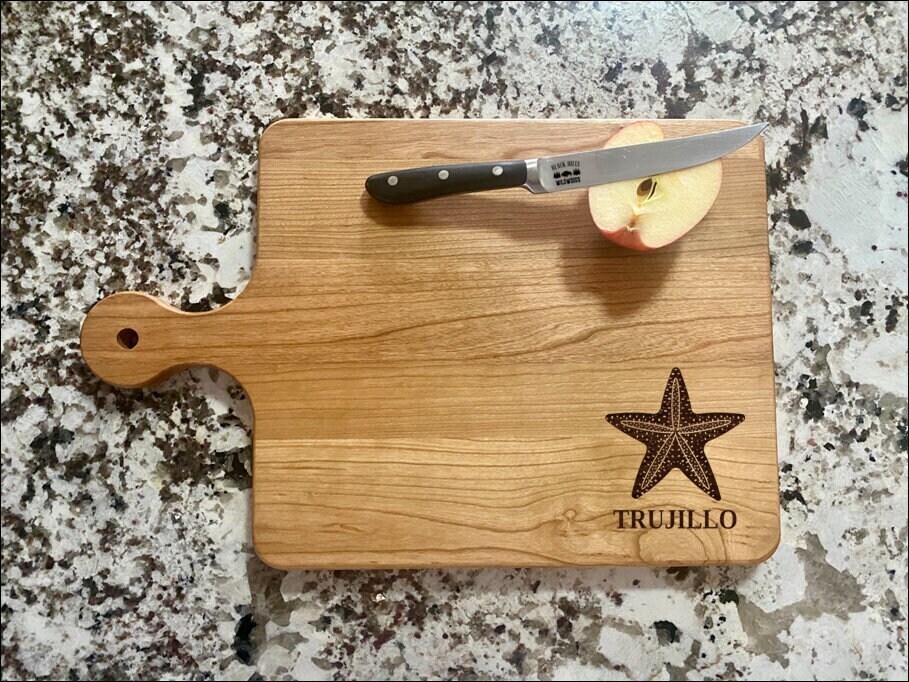 Starfish Cutting Board | Star Fish Beach Charcuterie Board | Custom Serving