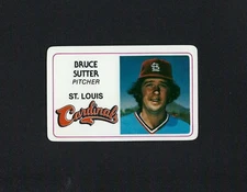 1981 Permagraphics BRUCE SUTTER credit card CARDINALS Perma Graphics
