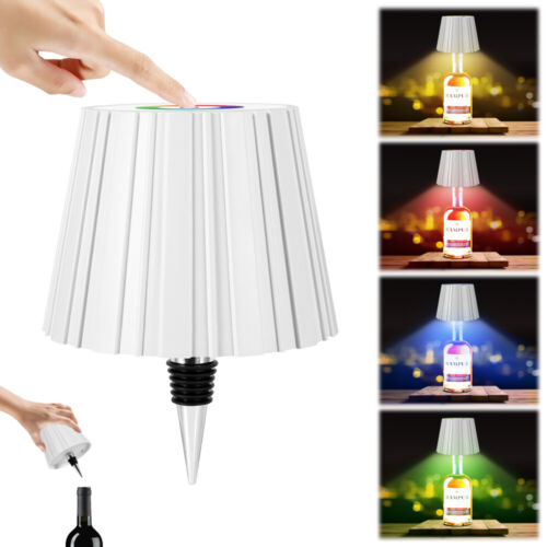 LED Flaschenaufsatz Tisch-Lampe Flaschen-Leuchte Deko-Licht Dimmbar/RGB Touch - Bild 17 von 66