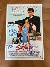 *SCARFACE* signed 12x18 poster * BAUER, SALAZAR, SERNA & MORODER * COA PROOF * 5