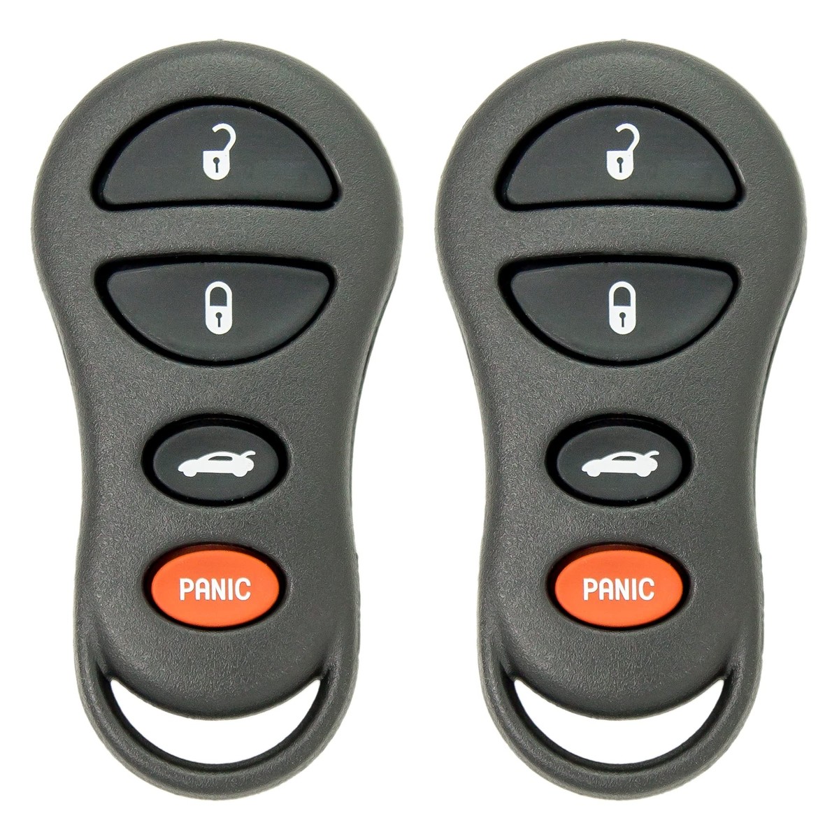 Keyless2Go Replacement Car Key Fob - 4 Button Remote For Select Toyota Models