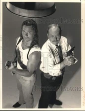1989 Press Photo John Ashton and Richard Tyson star in NBC-TV's "Hardball"