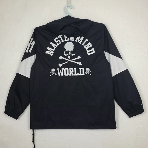 Mastermind World Mitchell & Ness Large Windbreaker Jacket 2023 Collab Black New image 11