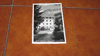 POSTKARTE PENSION LA VILLA VAL BADIA MONTE SANTA CROCE FP VG IM JAHR 1954