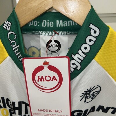 Maillot Cycliste Columbia Highroad - Blanc - Taille M - Fabriqué En Italie