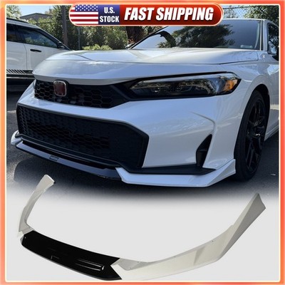 For 2025Up Honda Civic Yofer White Black Front Bumper Lip Splitter