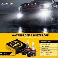 AUXITO H11 9000LM LED Light Headlight Conversion Kit Bulb Lamp White High Power