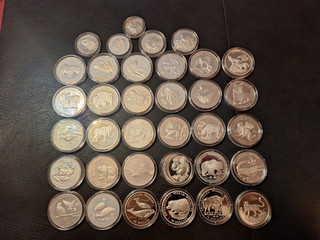 Konvolut an Silbermünzen mit 1005 g