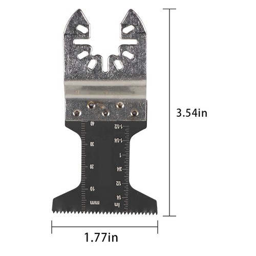 Kit de hojas de sierra de liberación rápida multiherramienta oscilante universal de metal madera 48 piezas - Imagen 6 de 12