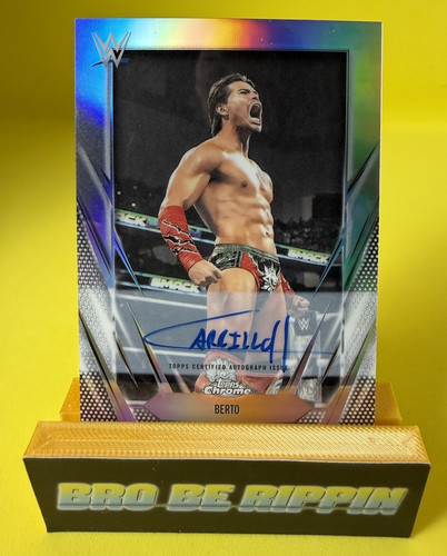 2026 WWE Topps Chrome Berto Autographs Insert Auto Card #BCA-BER