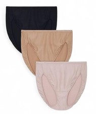 VANITY FAIR Women s Radiant 3-Pair Hi-Cut Brief Underwear Panties Size 3XL 10
