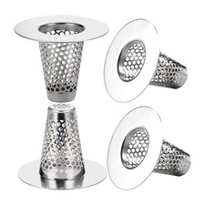 4PCS Bathroom Sink Strainers for 1.2-1.6Inch Hole, 1Inch Small Conical6586