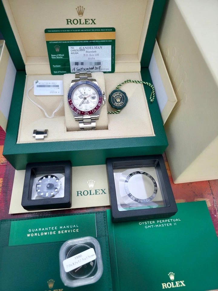 Rolex GMT Master II 116710 2017 40 mm esfera de meteorito acabada a 126719BLRO Foto 2 de 4