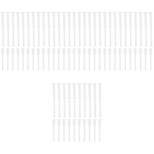 80Pcs Anti Noise Silicone Rubber Replacement Computer Fan Screws White