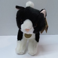 Aurora Miyoni Tuxedo Cat Plush Toy New With Tags Soft 10" Realistic Stuffie